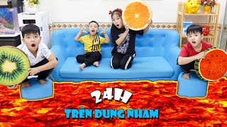 24h Sinh Tồn Trên Dung Nham | 24h Live On Lava ♥ Min Min TV Minh Khoa