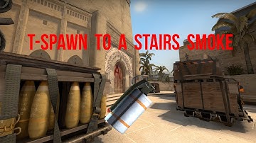 Mirage Smoke Tutorial: T-Spawn to "A" Stairs (CS:GO)