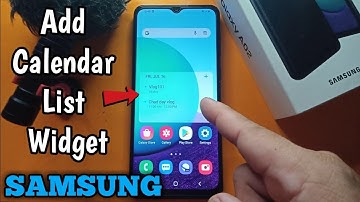 How to Add Calendar List Widget on Samsung Galaxy A02