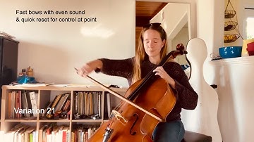 21. Fast bows with even sound & quick reset for control at point: Sevcik Op,3, Variation 21