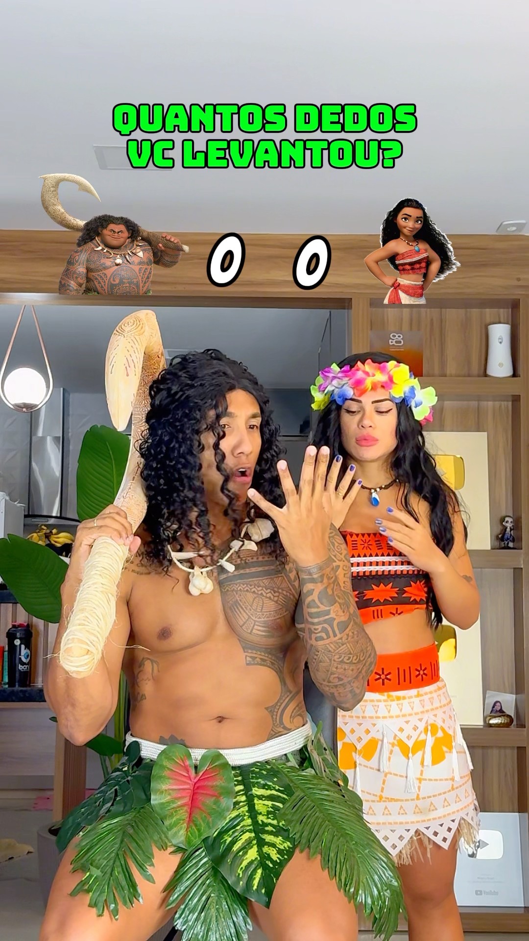 E você quantos dedos levantou?​⁠@mayca.brasil #moana #maui #challenge #apollosant #short #shorts