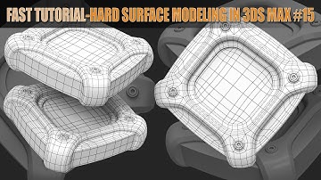 Topology Hard Surface: Topology of chamfer the corners of a sci-fi box In 3ds Max || N°_30