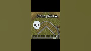 Minecraft stone pickaxe in rail💀#kasimtrick#shorts#viralvideo