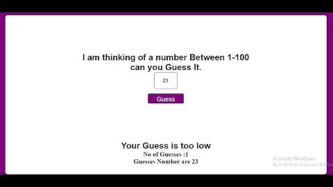 Number Guessing Game | Javascript Beginner project Tutorial