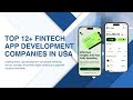 Top 12+ Fintech App Development Companies in USA