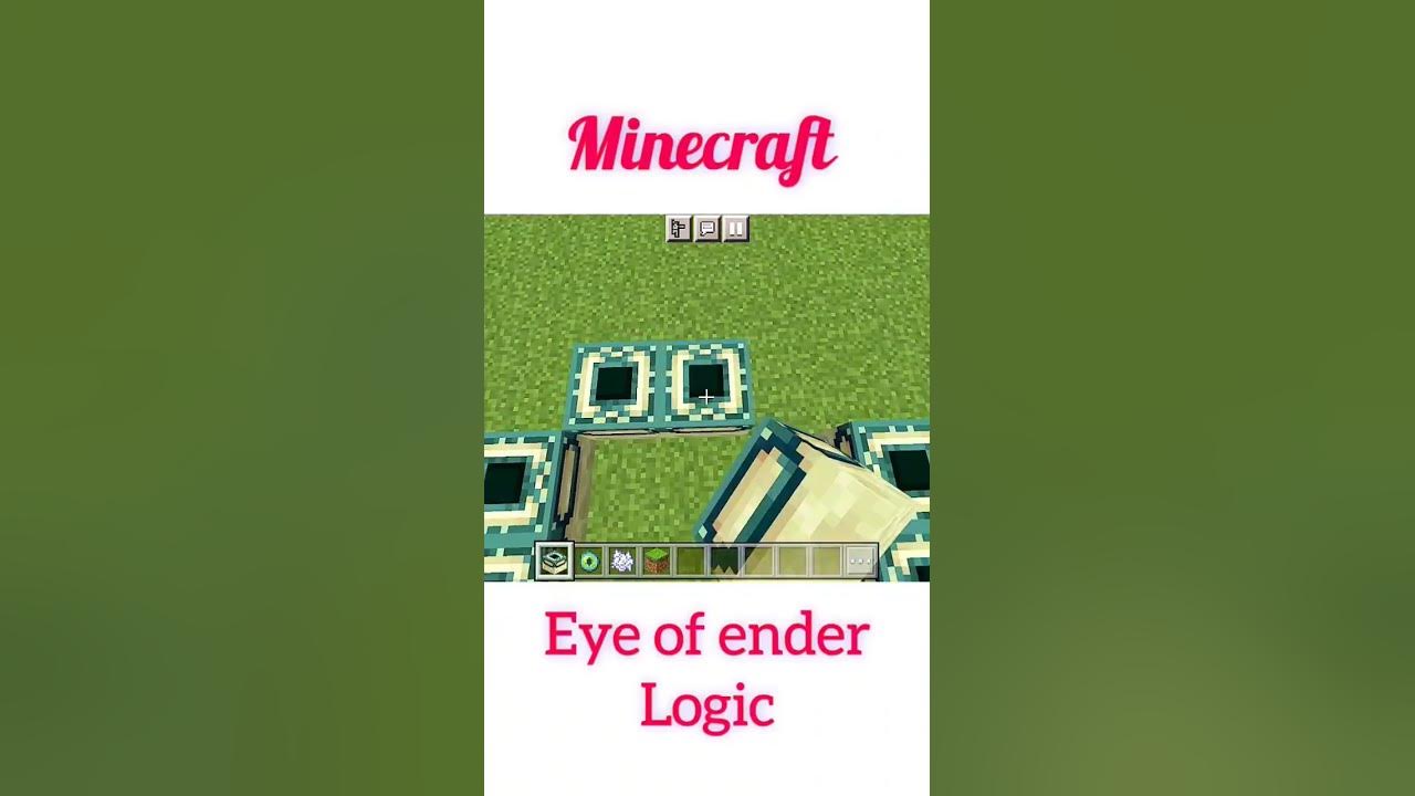 Eye of Ender Logic minecraft shorts minecraftshorts YouTube