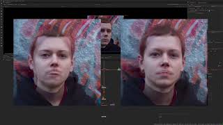 Creating a Face Morph Effect Using Smart Vectors and the GridWarpTracker node in NukeX screenshot 1