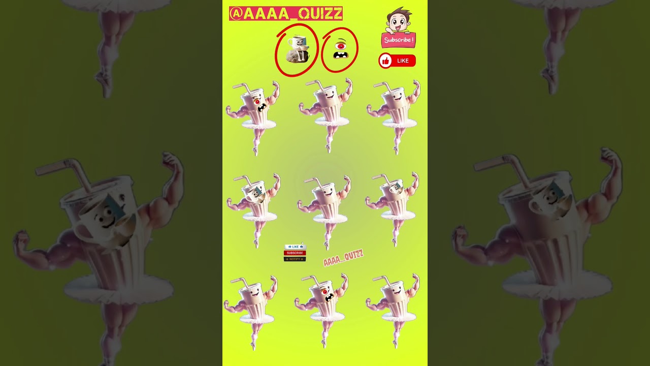 find odd emoji 😐 🤔 🙃. solve the different character 🤔 😉. 이모티콘 게임 #emojipuzzle #cupcake #coco