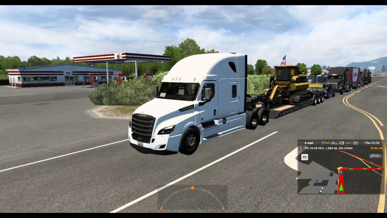 เกม ส่ง ของ รถ บรรทุก  Update  ขับรถบรรทุกส่งของข้ามรัฐ American Truck Simulator - Wenatchee to Oxnard [Part1]