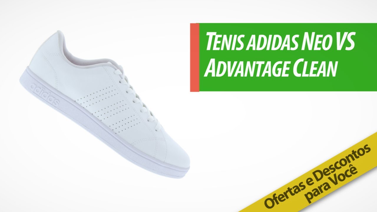 tênis adidas advantage vs clean centauro
