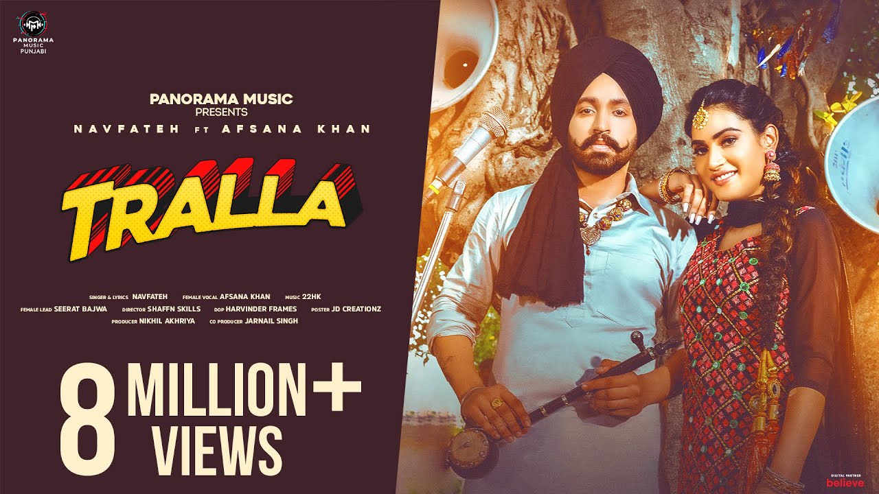 Tralla (Official Video) | Afsana Khan, Navfateh | 22HK | New Punjabi Song 2023