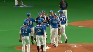 20210918 最後は杉浦稔大がショートフライに打ち取り、ファイターズが勝利!