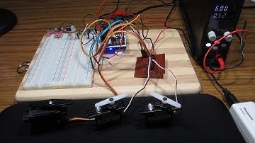Demonstration of MIDI control of servo motors