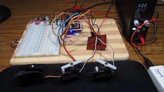 Demonstration of MIDI control of servo motors