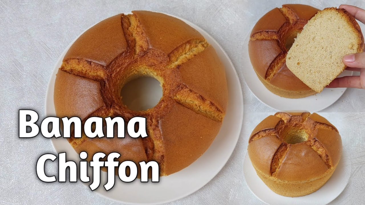 Chiffon Cake Pisang - Olahan Pisang Kematengan