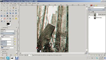 Creating a 3D anaglyph Image with GIMP