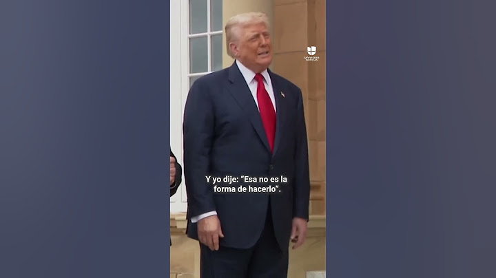 Trump dice estar "decepcionado" con Putin por los ataques rusos a Ucrania