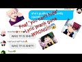Bnha chat!! Fnaf sister location "you can't hide" lyric prank gone WRONG!!??(special sound at end!!)
