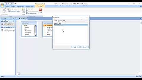 linking tables ( creating relationship)