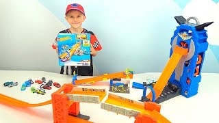 Машинки И Гараж Хот Вилс С Заправкой И Автомойкой. Видео Про Машинки Hot Wheels Для Детей