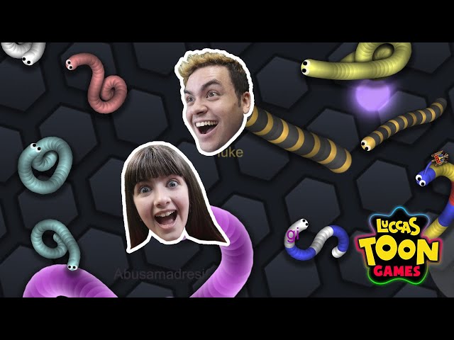 LUCCAS NETO E O NOVO JOGO DA COBRINHA!!!! ESTILO SLITHER IO 