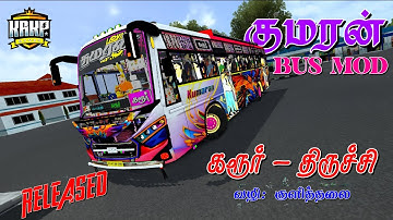 🎀 KUMARAN BUS LIVERY RELEASED FOR PMS BS6 BUS MOD | PASSWORD IN VIDEO 📌 | #bussid #busmods #krkpyt