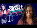 Michelle Obama Settles the Side Part vs. Middle Part Debate | The Tonight Show Starring Jimmy Fallon