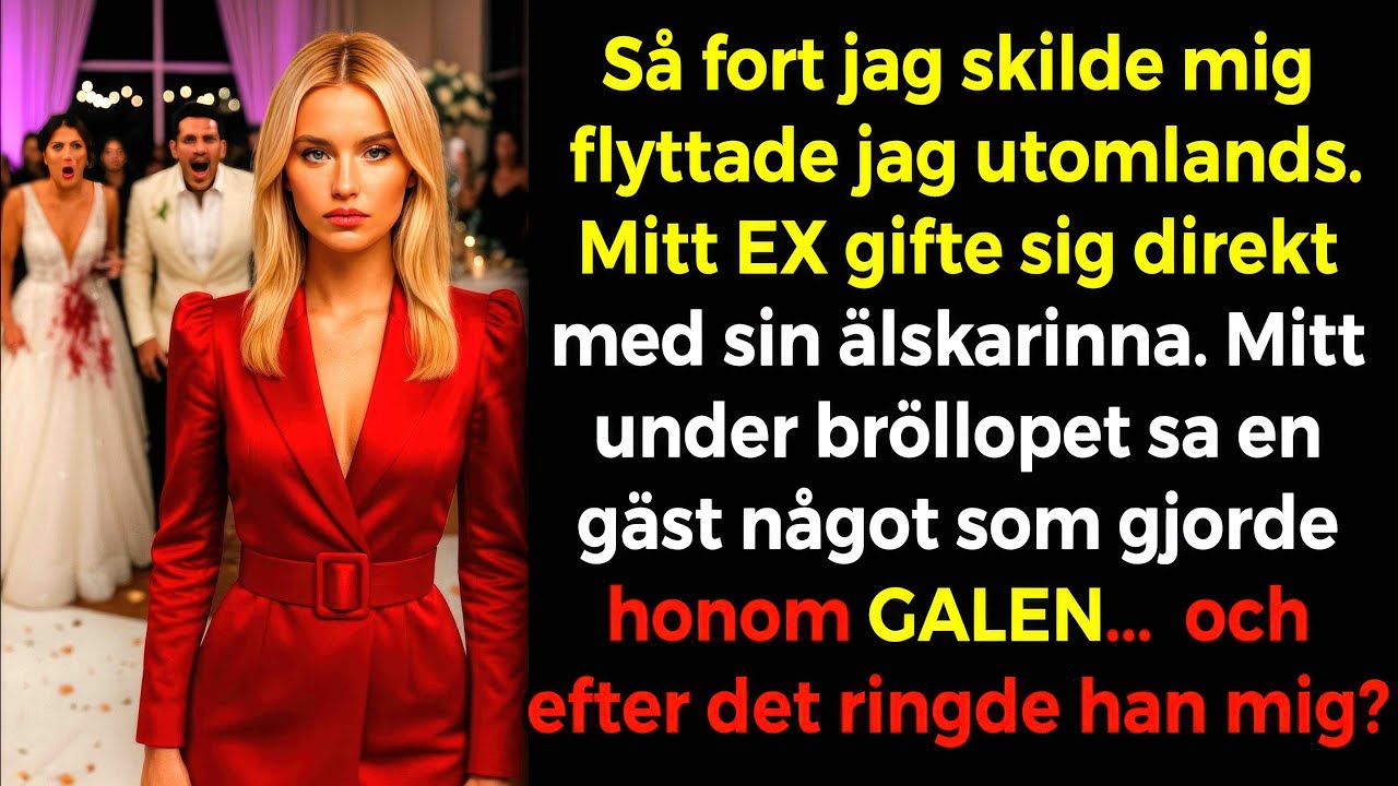 💔När vi Skilde oss gifte sig mitt Ex med sin Älskarinna. En Gäst sa ord som fick honom att Blekna😨
