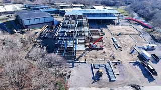 Roger High School Construction Progressing -12162023 by Aquidneck Aerials 44 views 5 months ago 31 seconds