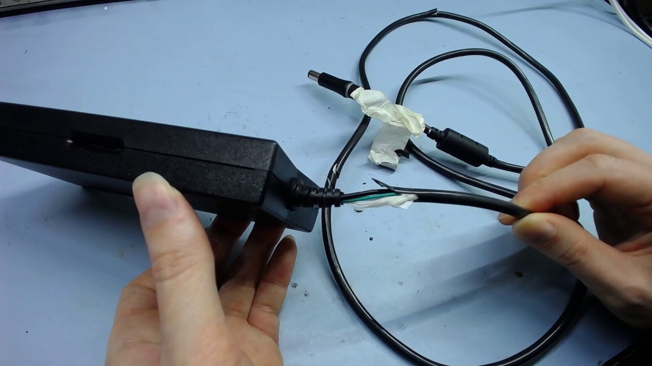 Alienware M14X laptop charger with decayed cable & repair
