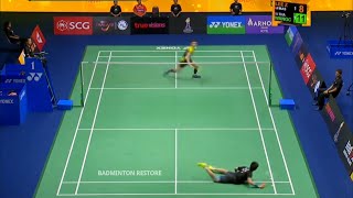 SUPER DIVING | Lee Zii Jia vs Kantaphon Wangcharoen by Badminton Restore 76,991 views 2 years ago 8 minutes, 36 seconds