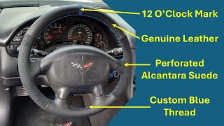 Installing A Steering Wheel Cover from StitchingCover (C5 Corvette)