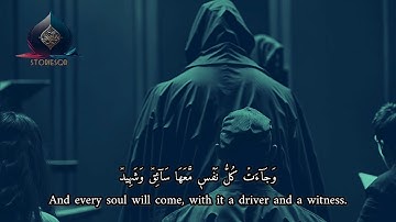 ( مشهد من يوم القيامة )Quran translation، سورة ق 🤍✨ راحة نفسية