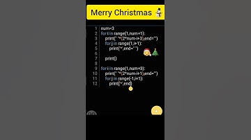 Draw a Christmas Tree 🎄 using Python Code #merrychristmas #shorts #coding #utubeshorts