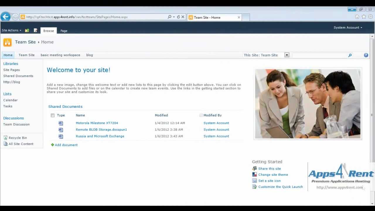 How to SharePoint: How to create Task List in SharePoint Foundation 20  Team Site Template Pertaining To Sharepoint 2013 Meeting Workspace Template