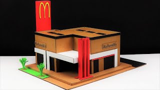 Diy | How To Make McDonald's Shop From Cardboard At Home