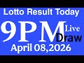 Lotto Result Today 9pm Draw April 08, 2026 Swertres Ez2 PCSO LIVE