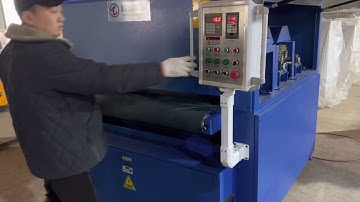 Wire brush sanding and polishing machine .Used to make patterns on boards and polish them.