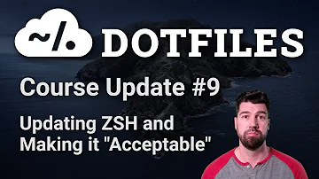 Dotfiles Course Update #9: Updating ZSH and Making it "Acceptable"