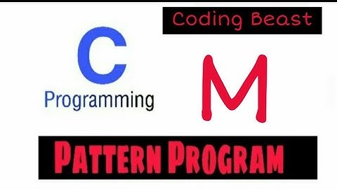 Pattern programs|Printing stars"*" in M shape|Alphabet M in pattern using for loop in c|Star pattern