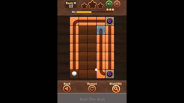 Roll The Ball Slide Puzzle 2 - Basic B Level 17 Walkthrough