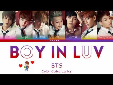 BTS (방탄소년단) - Boy In Luv | Color Coded Lyrics | Han/Rom/Eng
