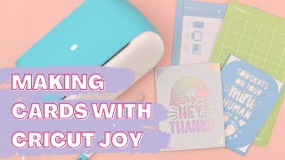 Making Cards With and Without the Cricut Joy Card Kit!