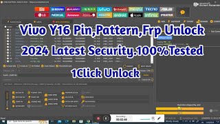 Vivo Y16 Pin,Pattern, Frp Unlock New Security By Unlock Tool 2024