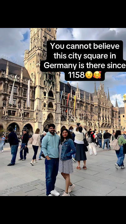 Places to see in Munich: This has been Munchen’s city square since 1158📍Marienplatz,Munchen,Germany