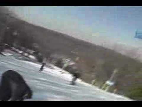 John Pinizzotto falling while skiing (music video)