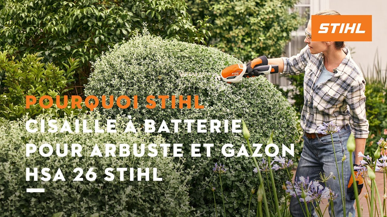 Cisaille à batterie pour arbuste et gazon HSA 26 STIHL