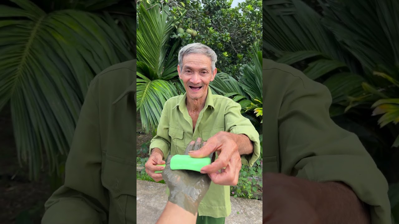 Ông nội đã làm sạch Bàn tay bẩn 🧼❤️#shorts