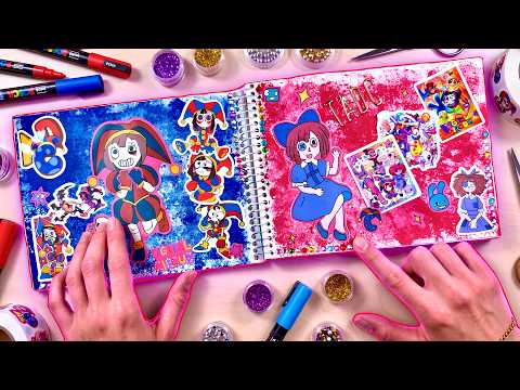 Pomni & Ragatha Satisfying Scrapbooking Idea ✂️ ASMR DIY Paper Craft for Digital Circus Fans