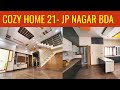 Cozy Home 21 | JP Nagar 3BHK Triplex + 1BHK North Facing Modern Interiors